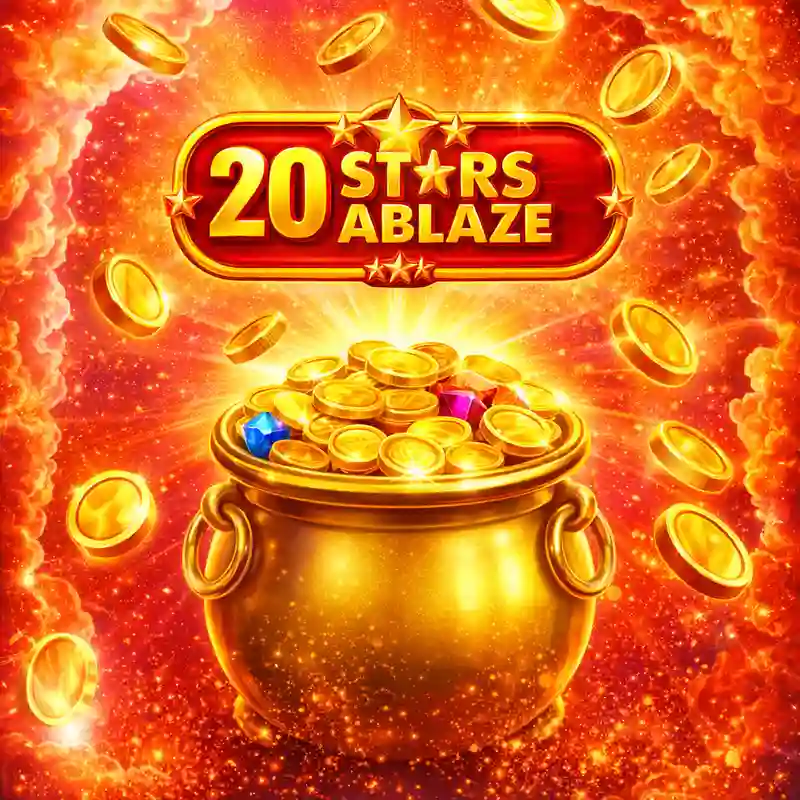 20 Stars Ablaze slot game premium interface