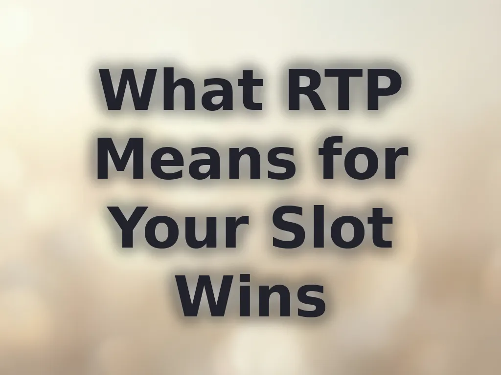 What RTP Means for Your Slot Wins